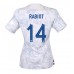 Billige Frankrike Adrien Rabiot #14 Bortetrøye Dame VM 2022 Kortermet